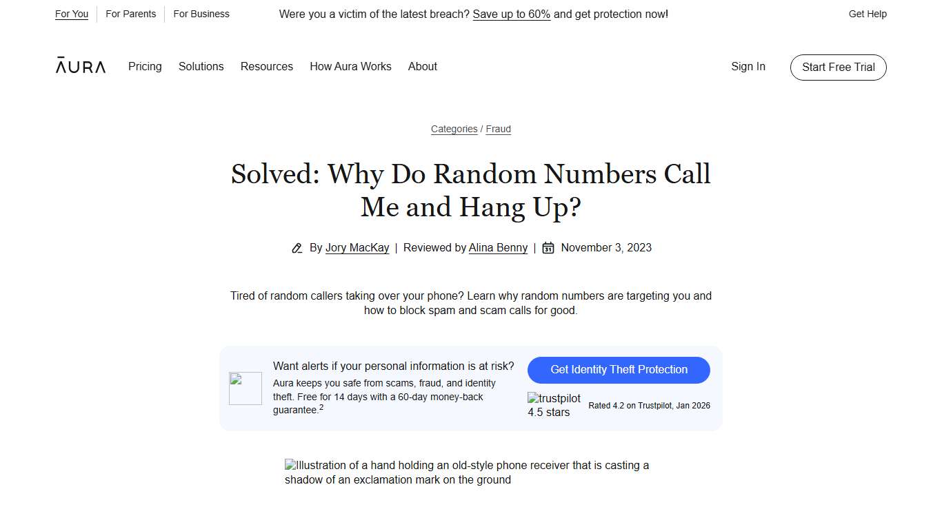 Solved: Why Do Random Numbers Call Me (and Hang Up)?